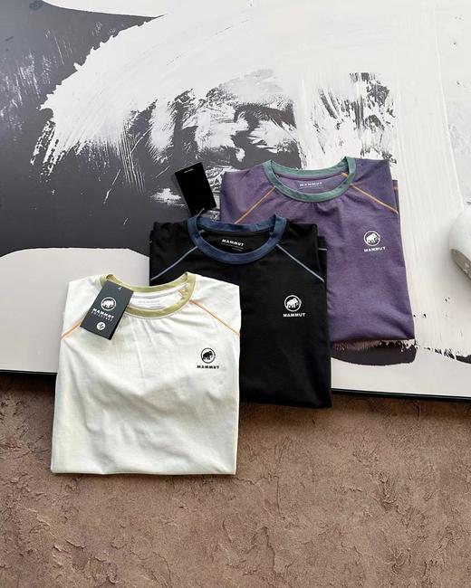 F032774男女同款轻量裸感明线撞色户外速干透气短袖T恤 商品图6