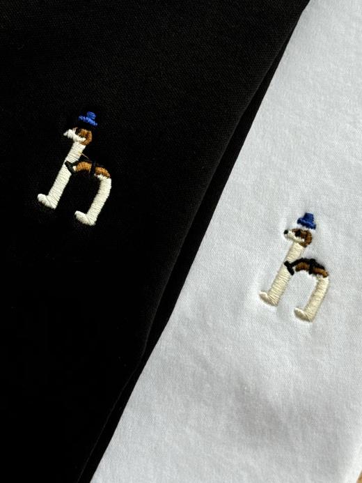 F032706夏季新款男士休闲小LOGO纯棉基础白色短袖T恤衫 商品图12