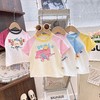 【透气不闷！不起球】儿童卡通T恤2026新款夏季女童洋气小熊打底衫潮男童拼色韩版上衣。xa 商品缩略图0