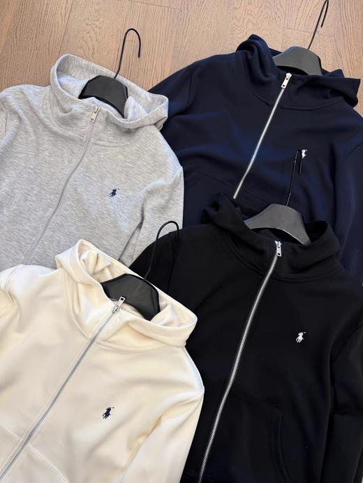 F0327114小马刺绣标莱赛尔混纺连帽拉链短款外套 商品图1