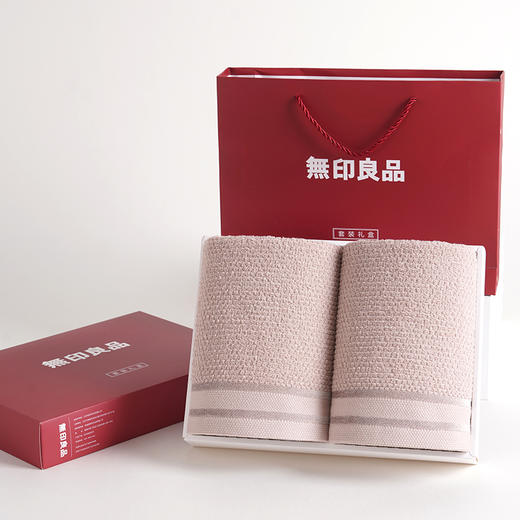 無印良品 蜂巢全棉毛巾双条装 MJ-zu0656 商品图4
