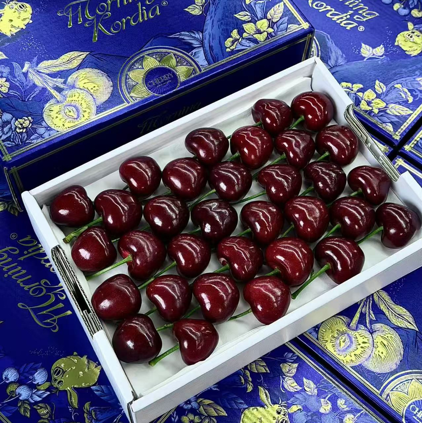 预售11号左右到仓：石家庄优选仓库速达（本周到货）大连美早樱桃4J 脆甜爆汁 果肉厚实 净重2斤礼盒装