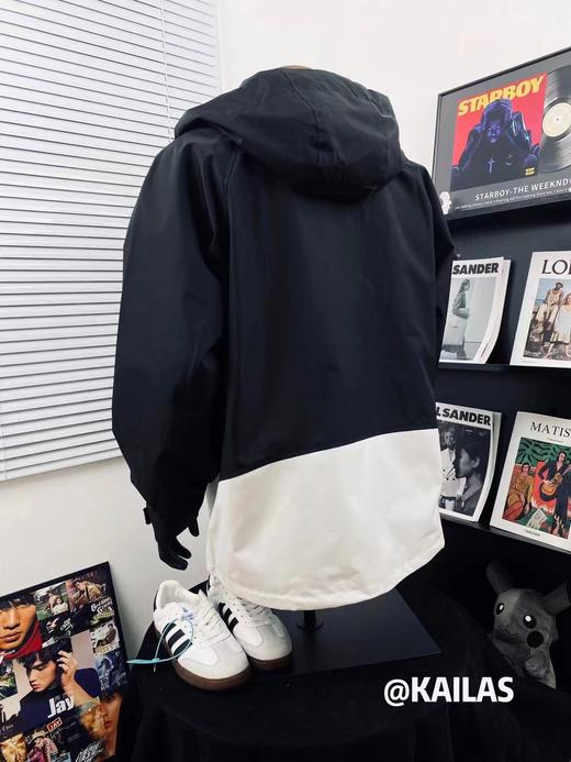 F032735春季新款户外运动内外双拉链训练重工连帽长袖冲锋衣 商品图6