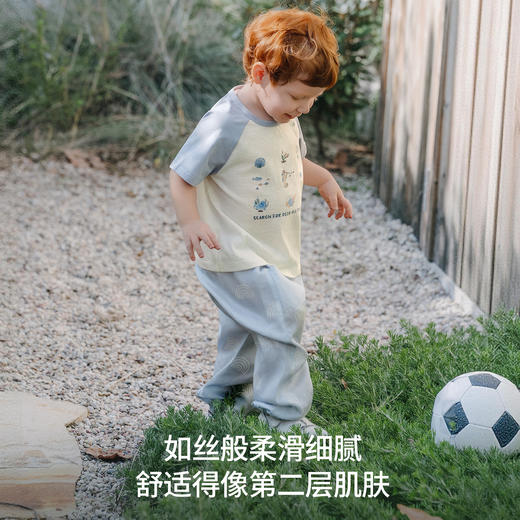 【宝宝服饰】嫚熙童装儿童屁屁裤2026夏季新款男女童凉感薄款裤子宽松百搭长裤 商品图3