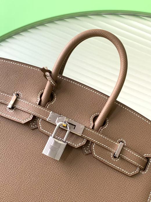 【纯手缝定制不退换】爱马仕 Birkin 25大象灰 银扣 Ep皮（MM） 商品图4