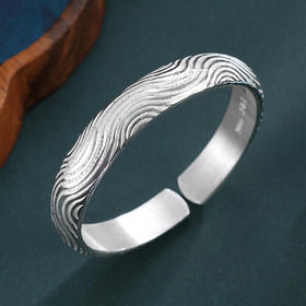 子佩集S999手工银【月华浸梦】手镯【55031103】原创设计