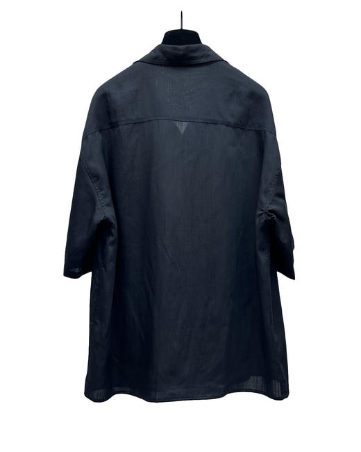 男款logo刺绣短袖衬衫he014 商品图1