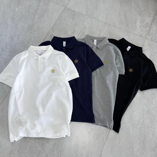 F032776男装纯棉商务休闲纯色短袖T恤轻松百搭翻领POLO衫 商品图2