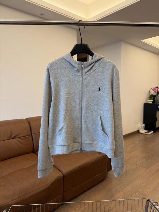 F0327114小马刺绣标莱赛尔混纺连帽拉链短款外套 商品图8