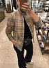 女款格纹立领外套zh007 商品缩略图3