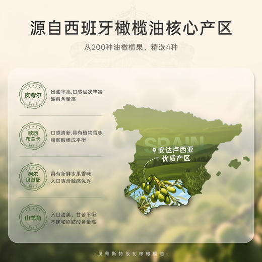 贝蒂斯特级初榨橄榄油500ml单瓶【官方正品】 商品图3