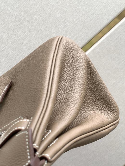 【纯手缝定制不退换】爱马仕 Birkin 25大象灰 银扣 togo皮（MM） 商品图6