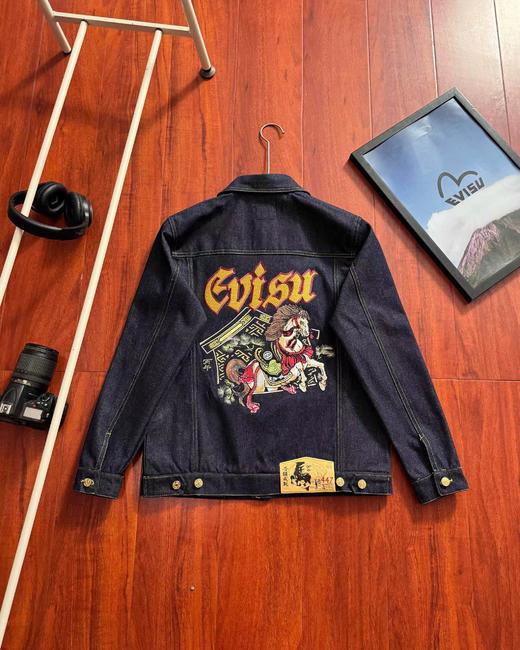 F032746春季马年限定男女同款休闲百搭重工牛仔夹克外套 商品图3