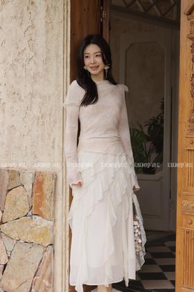 【门店同款】ENJOY夏季云絮蕾丝半裙 171195244