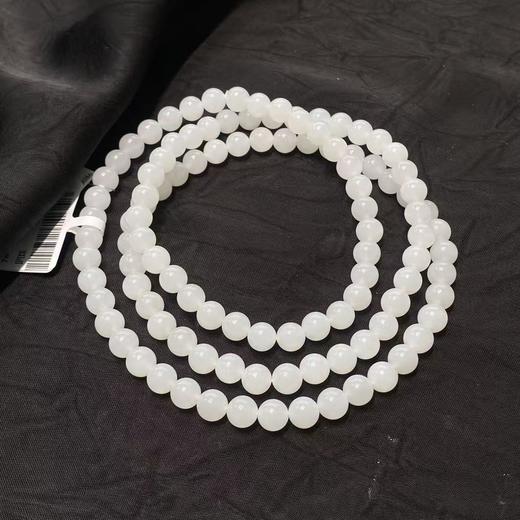 【快抱】【于田产和田玉95料7mm圆珠项链】出证书，发货1~5天，48小时鉴赏期 商品图3