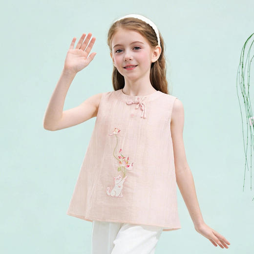 笛莎Deesha 2026年夏季新款观山见女童衬衫 商品图2