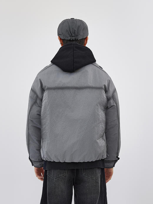 【新品上新】HX 冬季短款立领羽绒服C100540015101 商品图3