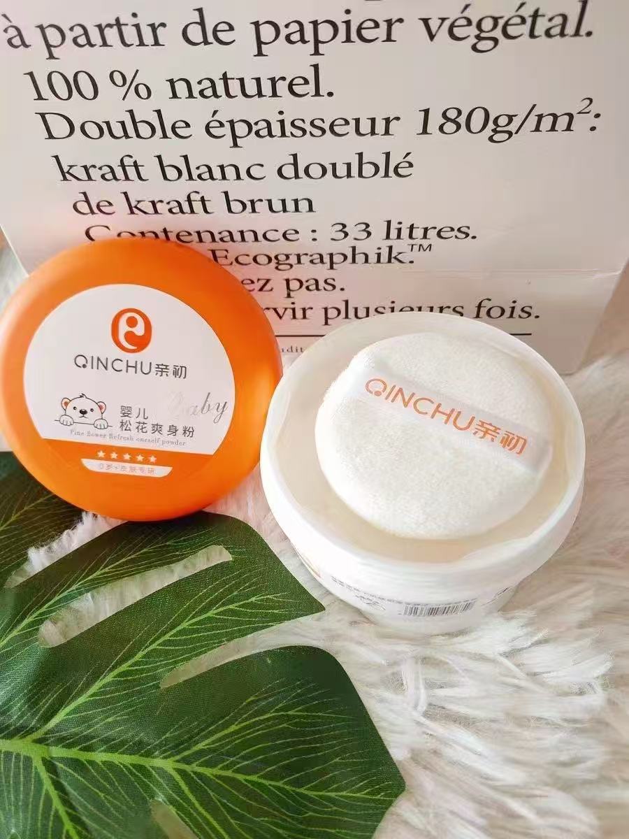 （捡漏）亲初婴儿松花爽身粉120g 27.1月到期