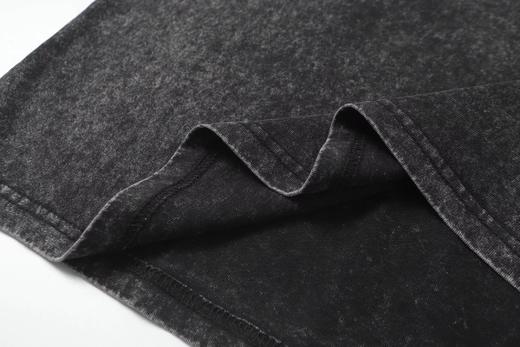 F032752夏季新款简单基础百搭男女同款做旧洗水短袖T恤 商品图6