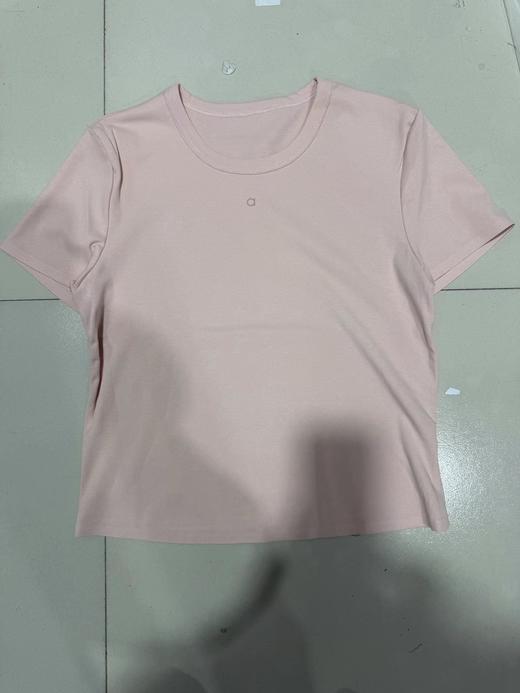 F0327113春夏氛围感糖果色系纯色舒适柔软圆领短袖T恤 商品图13