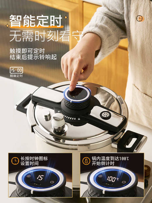【新款高压锅】kimscook新款高压锅一人食小型迷你家用燃气压力锅正品官方旗舰店 商品图1
