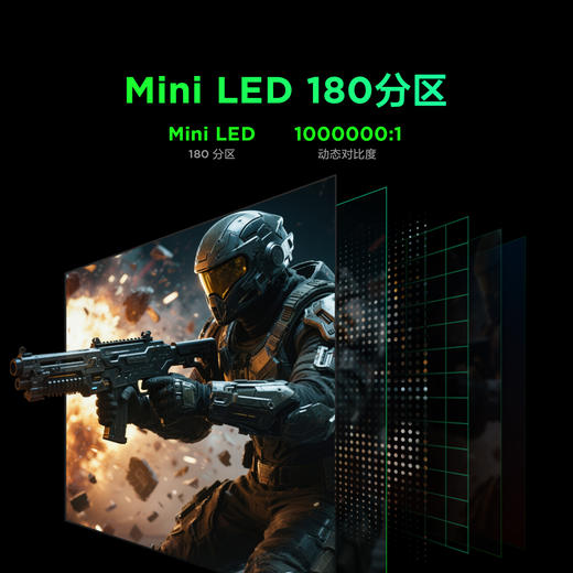 【FFALCON雷鸟】雷鸟全新F6节能版 24.5英寸 原生300Hz QD-MiniLED专业电竞显示器 HDR600 护眼旋转升降电脑显示屏 R25Q61-FHD-JN 商品图3