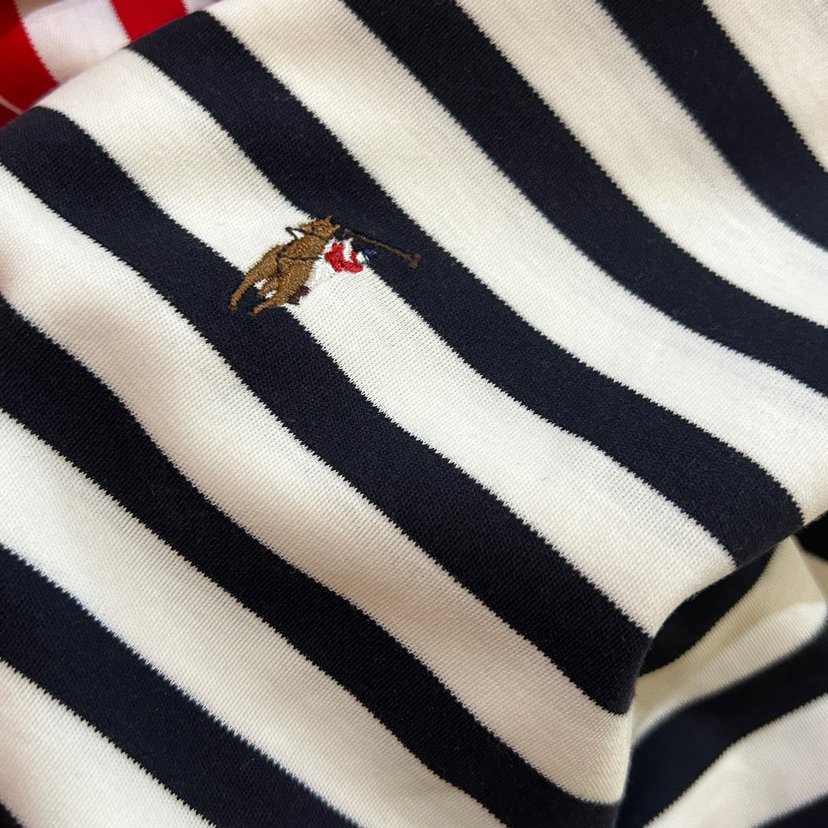 自留！面料控必入！polo* 纯元，经典 小马标 刺绣，合身显瘦正肩款 凉感棉  纯棉 条纹 短袖～