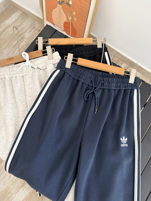 男女同款AD三叶草同款直筒束口针织长裤 商品图13