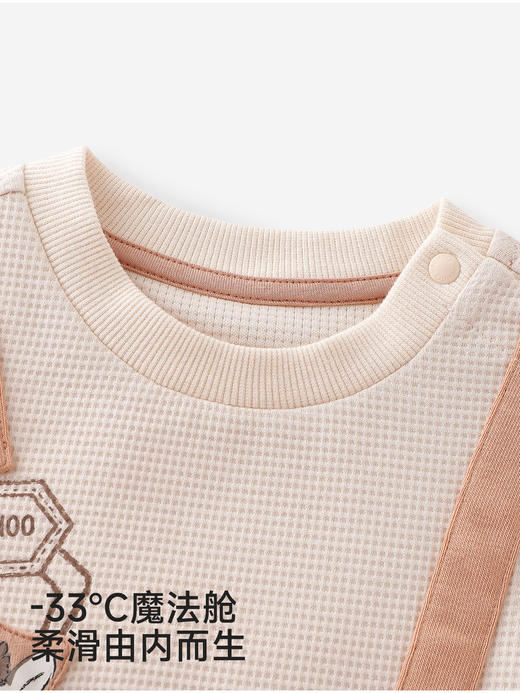 英氏婴儿衣服男女宝宝长袖连体衣可爱卡通外出爬爬服YRHAJ1S005A 商品图1