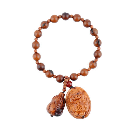 富甲雷击木貔貅葫福禄手持串葫芦龟甲手把件雕刻手持 商品图5