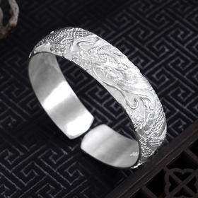 子佩集S999手工银【龙腾四海】手镯【ZYG014】原创设计2602