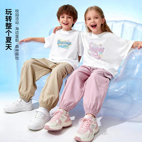 贝贝怡童装儿童防蚊裤2026夏季新款男女童休闲工装裤洋气束脚长裤ZB2FK011