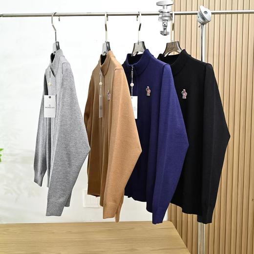 F032795春季男士新款羊毛混纺针织衫男装拉链外套 商品图2