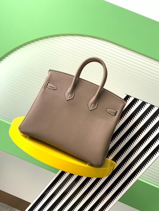 【纯手缝定制不退换】爱马仕 Birkin 25大象灰 银扣 togo皮（MM） 商品图1
