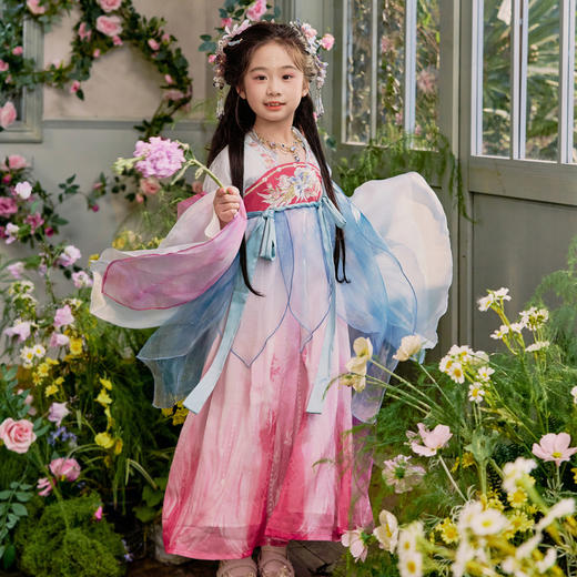 笛莎/Deesha 【观山见】2026年春季新款女童连衣裙裙子 商品图0