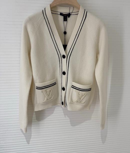 女款口袋logo针织开衫毛衣zh 商品图0