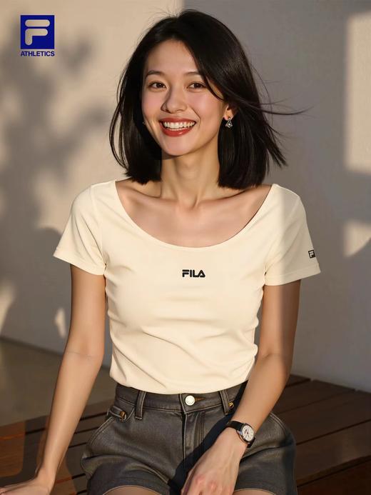 F032716一包两件夏季新款休闲百搭简约修身U领短款上衣短袖T恤 商品图11