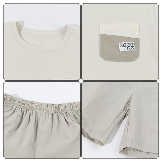 贝贝怡夏季冰感男童短袖套装ZB2FT001 商品图6