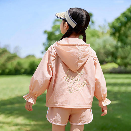 贝贝怡女童夏日防晒衣皮肤衣外套upf50防晒服ZB2FS004 商品图7