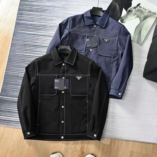 F032736春季新款简约时尚百搭男士潮流时尚休闲牛仔长袖外套 商品图2