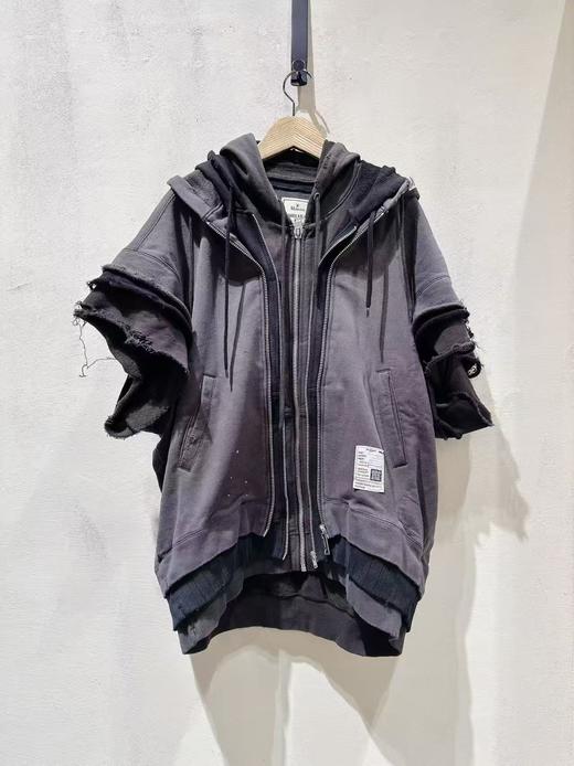 男款拼接短袖连帽外套hu019 商品图0