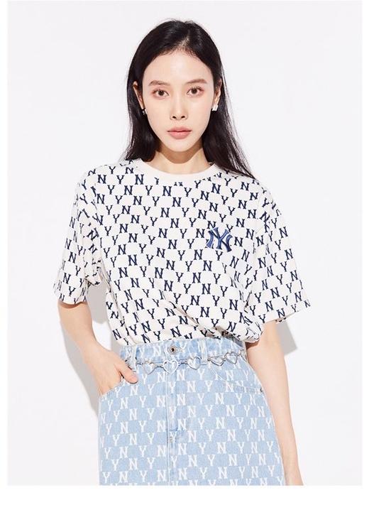 MLB钻石满印刺绣标圆领情侣短袖 MLB1191 商品图6