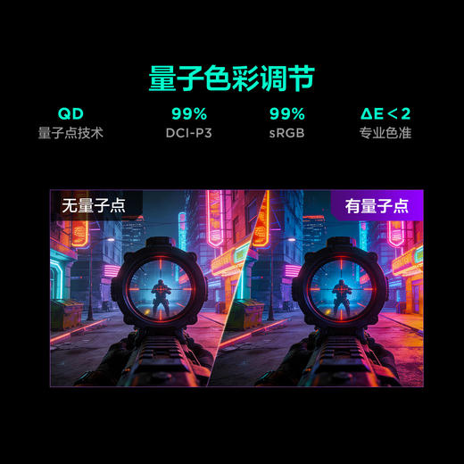 【FFALCON雷鸟】雷鸟27英寸2K260Hz 1196分区QD-MiniLED电竞显示屏 DC调光护眼 HDR1000 电脑显示器Q7A征服者二代 27Q7A 商品图4