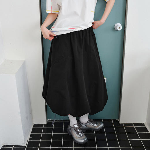 714street凉感防晒设计感花苞半身裙女夏季新款百搭休闲A字工装裙 商品图1