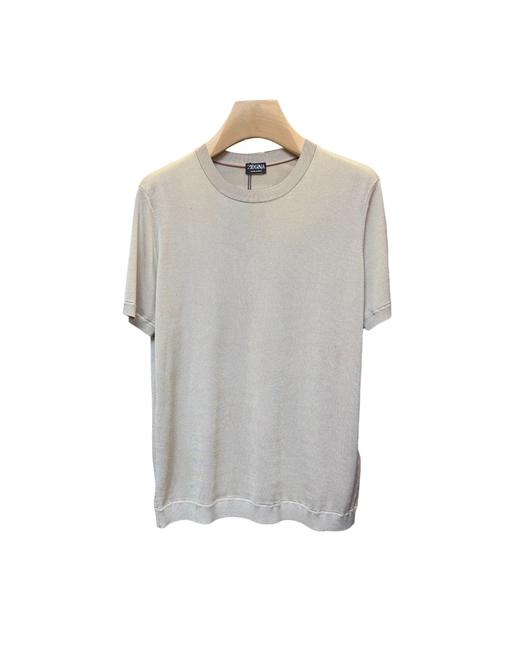 男款丝质短袖针织衫zh 商品图0