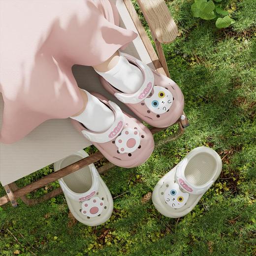 猫咪儿童洞洞鞋宝宝夏室内1-3岁软底防滑透气婴幼儿男女童凉拖鞋130-180★娃娃优选 商品图0