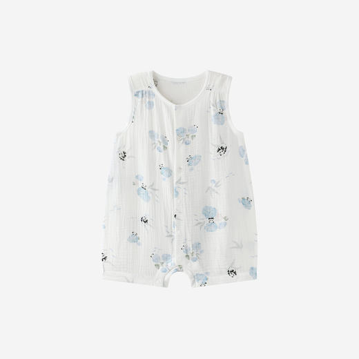 【商场同款】英氏婴儿连体衣男宝女宝家居服连身衣莫代尔夏季哈衣 商品图4