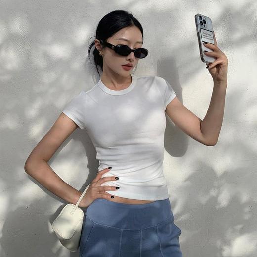 【3-5天发货】三也row风天丝棉短袖T恤 商品图0