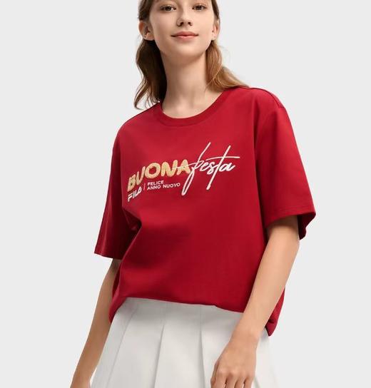 F032723春季新款简约百搭情侣款印花休闲圆领半袖T恤 商品图11