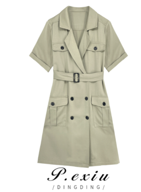 03-5潘依绣丁丁宠粉【优雅恋人】西装领气质显瘦连衣裙 20961T